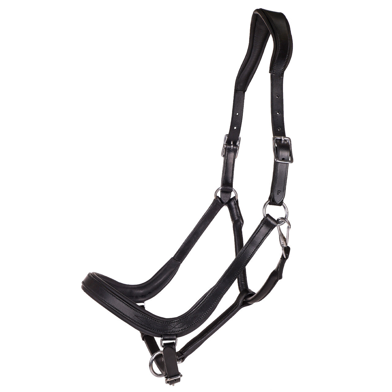 QHP Salerno Anatomic Halter Black - Sagebrush Tack