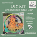 DIY Painted Custom Stall Sign - Sagebrush Tack