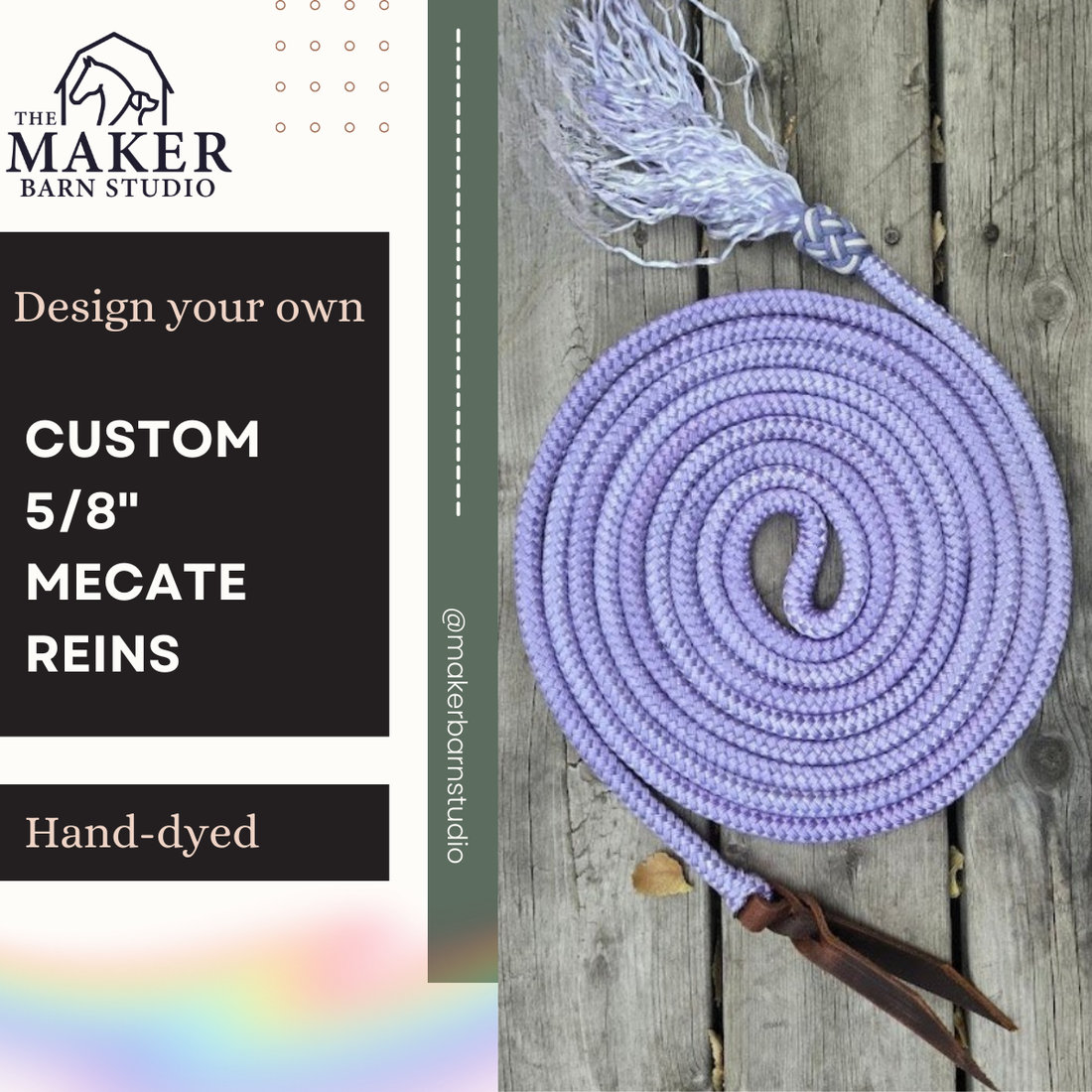 5/8" Custom mecate - Sagebrush Tack