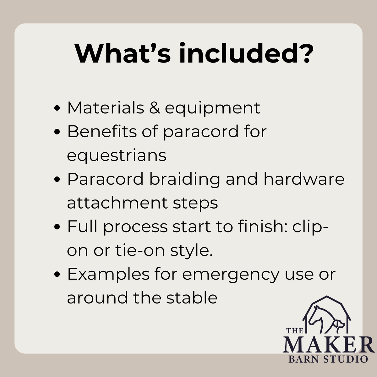 DIY Emergency Trail Hoof Pick PDF | Online Tutorial - The Maker Barn Studio