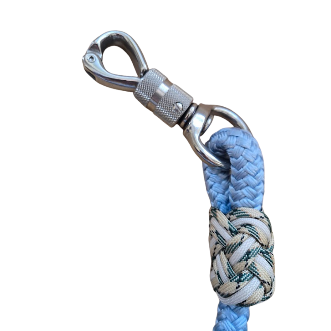 Custom rope halter and weighted lead set - The Maker Barn Studio