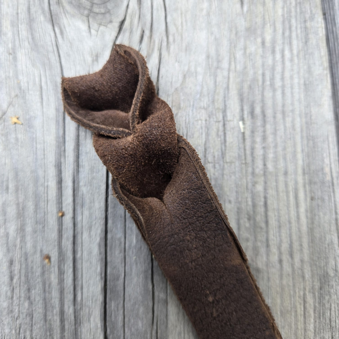 Engraved leather poppers for horse show awards, lead ropes, mecates, & reins - Sagebrush Tack