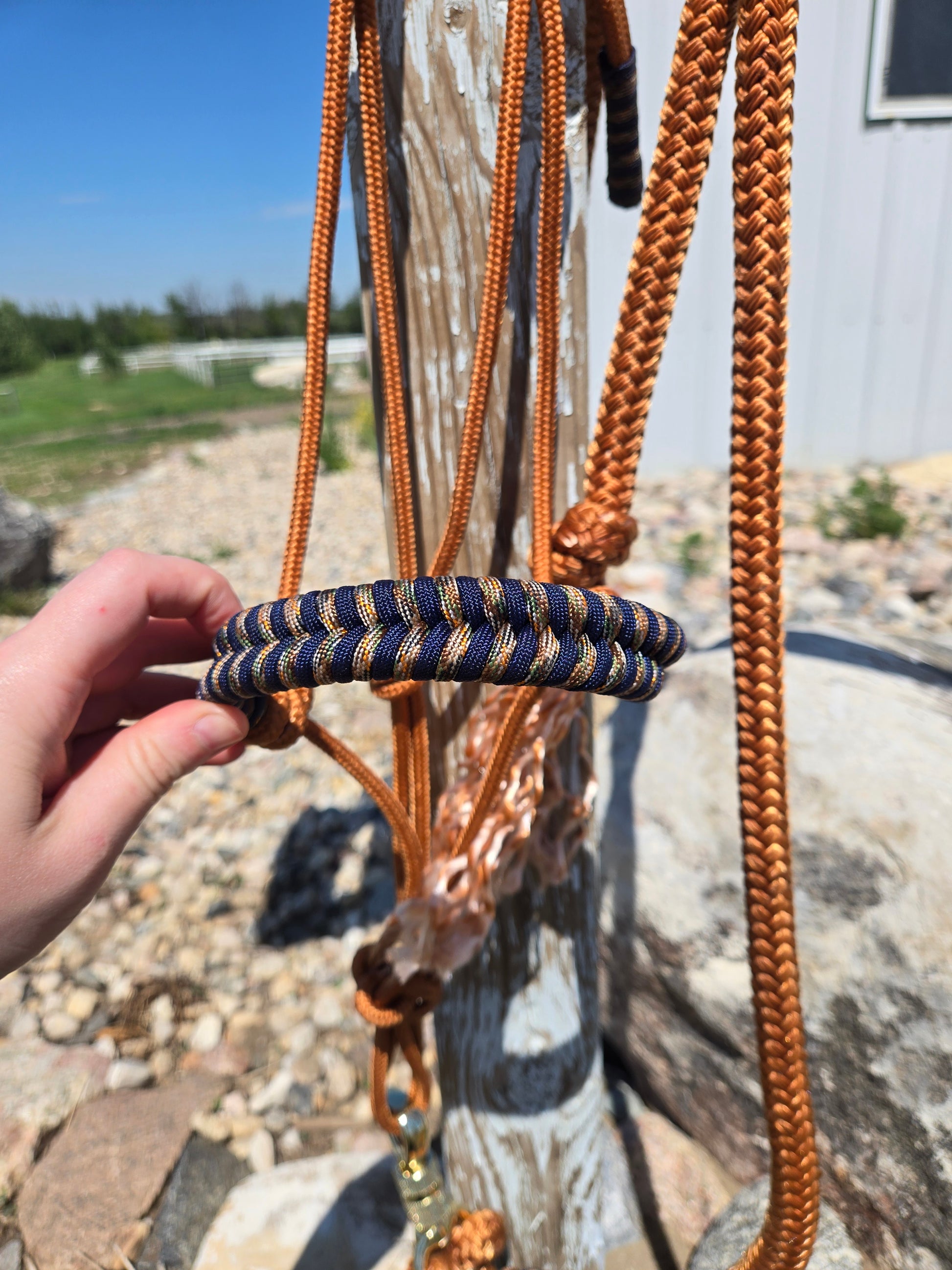 Custom soft rope halter - The Maker Barn Studio