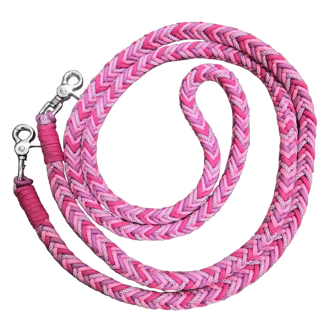 Custom leather heart braid dog collar - Sagebrush Tack