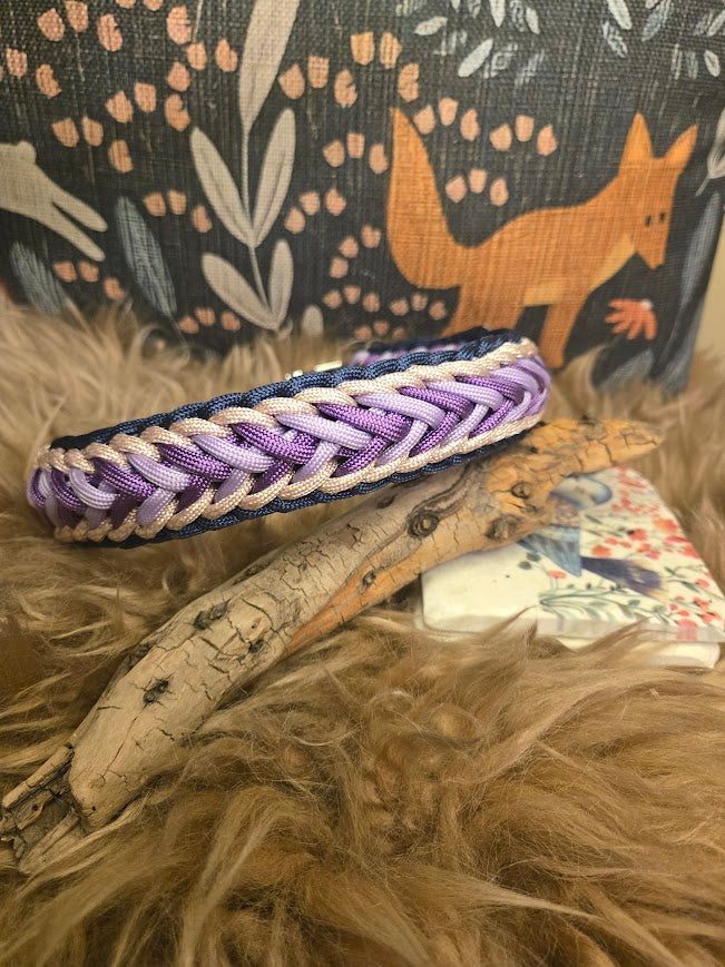 "Arabian Nights" Braided dog collar-L - Sagebrush Tack