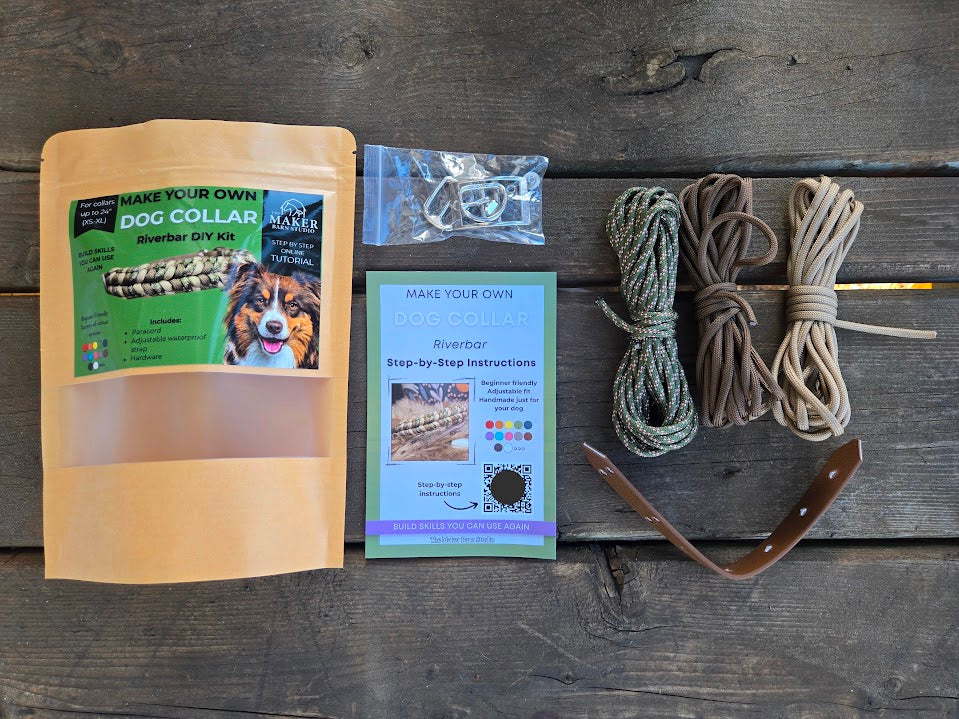 DIY Riverbar Braid Dog Collar Kit | XS-XL - Sagebrush Tack