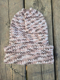 Handmade adult alpaca wool hat, double sided - The Maker Barn Studio