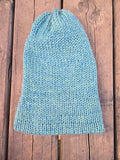 Handmade adult alpaca wool hat, double sided - The Maker Barn Studio
