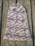 Handmade adult alpaca wool hat, double sided - The Maker Barn Studio