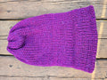 Handmade adult alpaca wool hat, double sided - The Maker Barn Studio