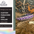 Custom Waterwave dog collar (adjustable) - The Maker Barn Studio