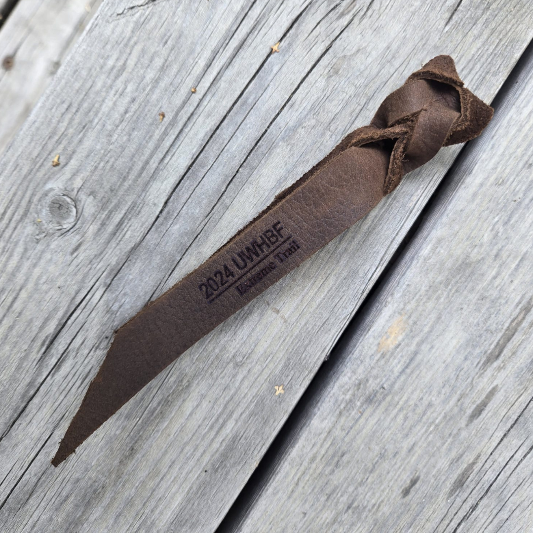 Engraved leather poppers for horse show awards, lead ropes, mecates, & reins - Sagebrush Tack