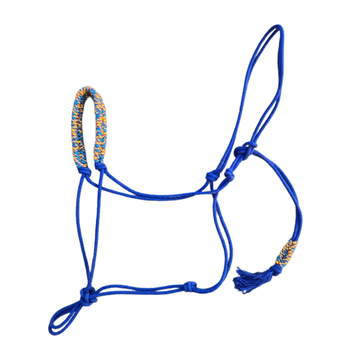 3/16" Custom semi-stiff cotton rope halter - The Maker Barn Studio