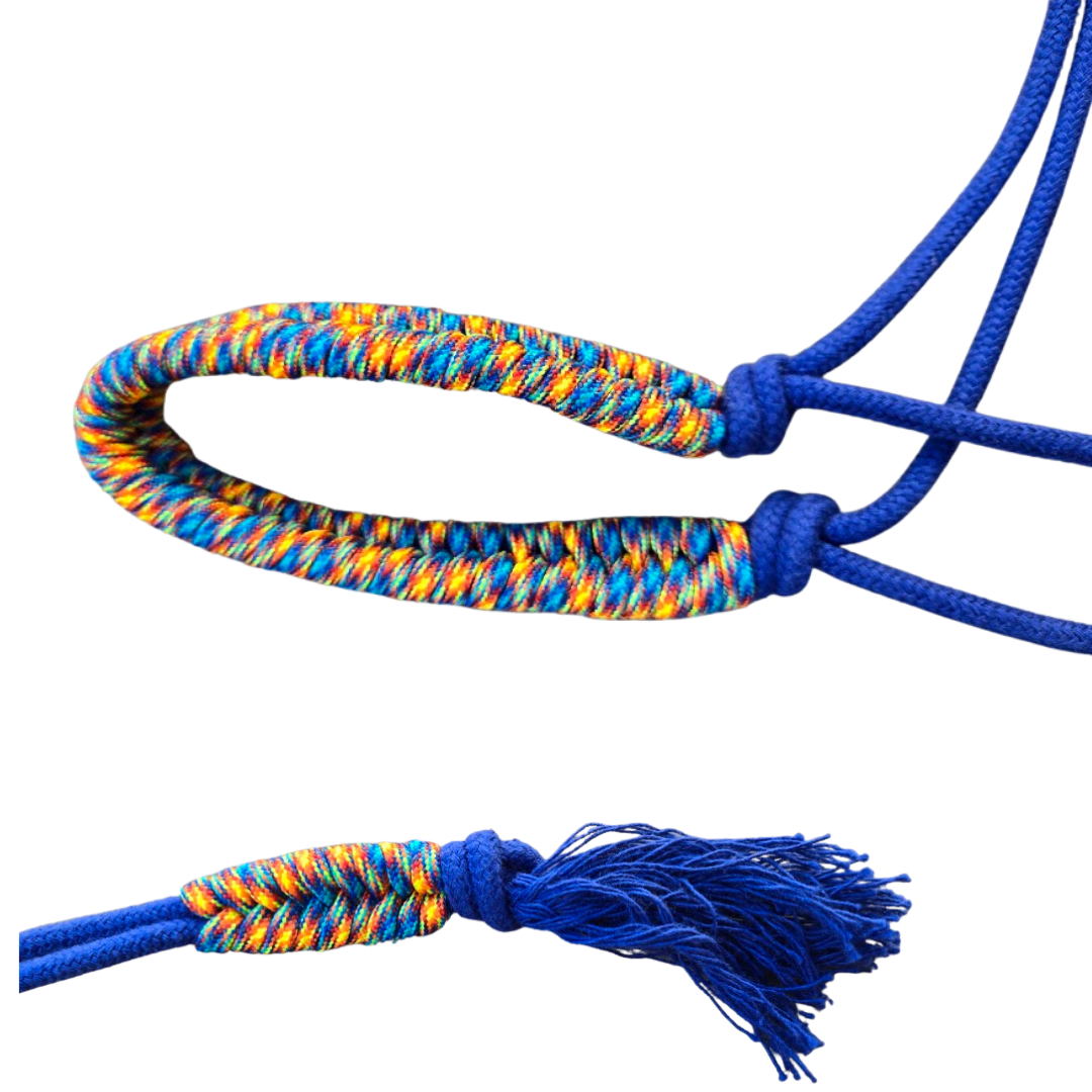 3/16" Custom semi-stiff cotton rope halter - The Maker Barn Studio