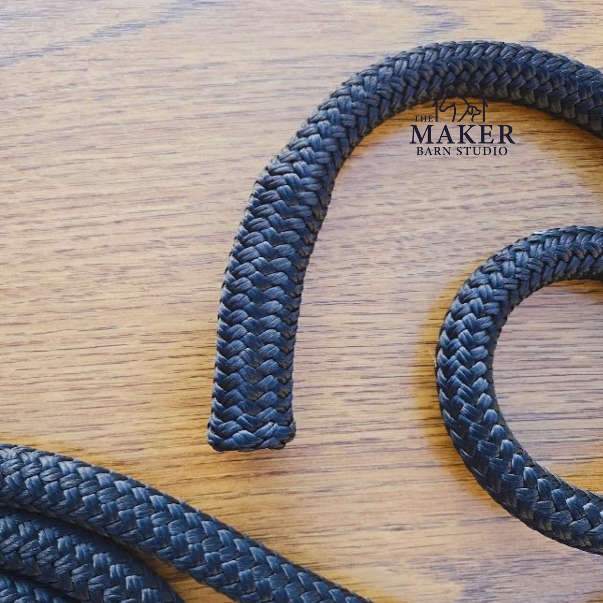 5/8" weighted natural horsemanship lead rope for horses - The Maker Barn Studio