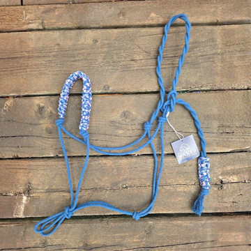 3/16" Stiff Cotton 4 Knot Rope Halter, cobblestone tan