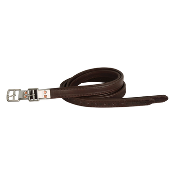 M. Toulouse Double Leather Stirrup Leathers - Chocolate - Sagebrush Tack