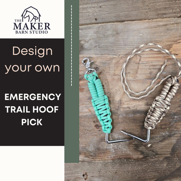 Design your own emergency trail hoof pick
