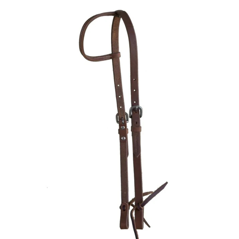 Shenandoah One Ear Oiled Leather Headstall - The Maker Barn Studio