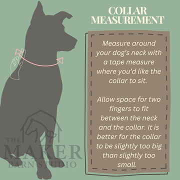 Custom leather heart braid dog collar - Sagebrush Tack