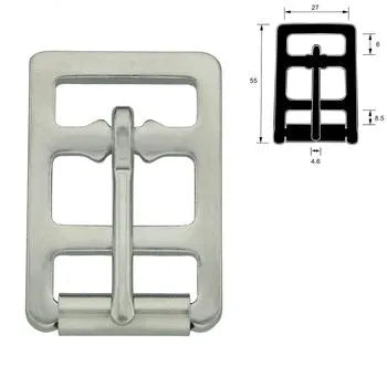 Flat Girth Buckle - Chrome Plated